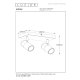 GORIK - Plafon Spot - 2xGU10 - Black 53909/02/30 Lucide